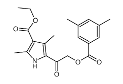 ethyl 5-[2-(3,5-dimethylbenzoyl)oxyacetyl]-2,4-dimethyl-1H-pyrrole-3-carboxylate Structure