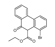 8-Bromo-9,10-dihydro-10-oxo-9-phenanthrenecarboxylic acid ethyl ester结构式