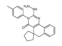 2-hydrazinyl-3-(4-methylphenyl)spiro[6H-benzo[h]quinazoline-5,1'-cyclopentane]-4-one Structure