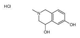 2-methyl-1,2,3,4-tetrahydroisoquinolin-2-ium-4,6-diol,chloride结构式