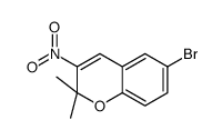 6-bromo-2,2-dimethyl-3-nitrochromene结构式
