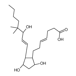 16,16-dimethyl-delta(4)-prostaglandin F1alpha结构式
