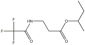 N-(Trifluoroacetyl)-β-alanine 1-methylpropyl ester结构式