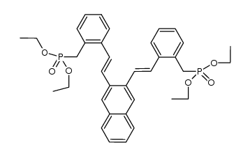 tetraethyl 2,3-bis(2-methylstyryl)naphthalene-α,α'-diyl-diphosphonate.结构式