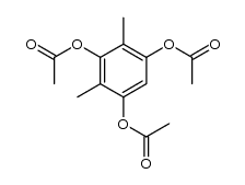 2,4,6-Triacetoxy-1,3-dimethylbenzene结构式