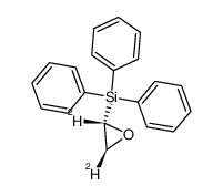 cis-α,β-Dideuterioepoxyaethyl-(triphenyl)-silan结构式