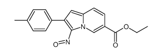 ethyl 2-(4-methylphenyl)-3-nitrosoindolizine-6-carboxylate结构式