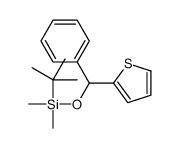 tert-butyl-dimethyl-[phenyl(thiophen-2-yl)methoxy]silane结构式