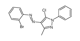 (2-bromophenyl)-(5-chloro-3-methyl-1-phenylpyrazol-4-yl)diazene Structure