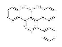 4-Pyridazinamine,N,N-dimethyl-3,5,6-triphenyl- Structure