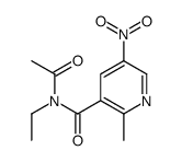 N-acetyl-N-ethyl-2-methyl-5-nitropyridine-3-carboxamide Structure