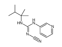 1-cyano-2-(2,3-dimethylbutan-2-yl)-3-pyridin-3-ylguanidine结构式