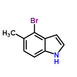 4-溴-5-甲基吲哚结构式
