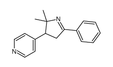 4-(2,2-dimethyl-5-phenyl-3,4-dihydropyrrol-3-yl)pyridine Structure