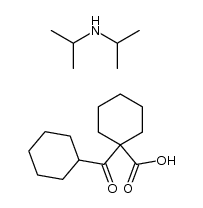 diisopropylamine 1-(cyclohexanecarbonyl)cyclohexanecarboxylate结构式
