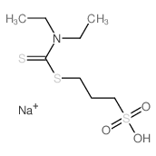 1-Propanesulfonic acid,3-[[(diethylamino)thioxomethyl]thio]-, sodium salt (1:1) picture