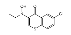 6-chloro-3-[ethyl(hydroxy)amino]thiochromen-4-one结构式