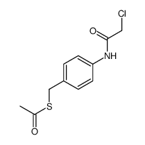 S-[[4-[(2-chloroacetyl)amino]phenyl]methyl] ethanethioate结构式