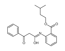 3-methylbutyl 2-[(3-oxo-3-phenylpropanoyl)amino]benzoate结构式