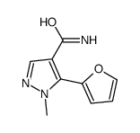 5-(furan-2-yl)-1-methylpyrazole-4-carboxamide Structure