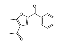 1-(5-benzoyl-2-methylfuran-3-yl)ethanone结构式