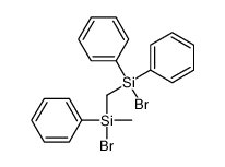 bromo-[[bromo(diphenyl)silyl]methyl]-methyl-phenylsilane Structure