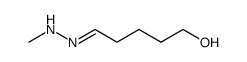 5-Hydroxypentanal-methylhydrazon Structure