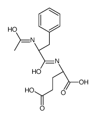 (2S)-2-[[(2S)-2-acetamido-3-phenylpropanoyl]amino]pentanedioic acid Structure