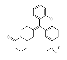 1-[4-[2-(trifluoromethyl)xanthen-9-ylidene]piperidin-1-yl]butan-1-one Structure
