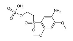 2-[(5-amino-2,4-dimethoxyphenyl)sulphonyl]ethyl hydrogen sulphate structure