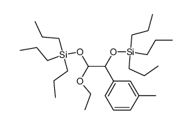 1-(2-Ethoxy-1,2-bis-tripropylsilanyloxy-ethyl)-3-methyl-benzene结构式