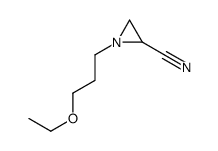 1-(3-ethoxypropyl)aziridine-2-carbonitrile Structure