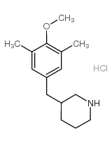 3-(4-METHOXY-3,5-DIMETHYL-BENZYL)-PIPERIDINE HYDROCHLORIDE结构式