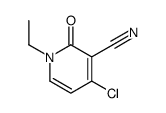 4-chloro-1-ethyl-2-oxopyridine-3-carbonitrile结构式