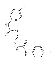 3-(4-chlorophenyl)-1-[2-[(4-chlorophenyl)carbamoylamino]ethyl]urea Structure