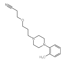 Propanenitrile,3-[3-[4-(2-methylphenyl)-1-piperazinyl]propoxy]- Structure