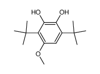 3,6-di-tert-butyl-4-methoxybenzene-1,2-diol结构式