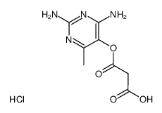 malonic acid mono-(2,4-diamino-6-methyl-pyrimidin-5-yl) ester, hydrochloride结构式