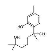 2-(2-hydroxy-4-methylphenyl)-6-methylheptane-2,6-diol结构式