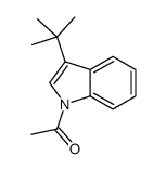 1-(3-tert-butylindol-1-yl)ethanone Structure