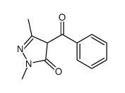4-benzoyl-2,5-dimethyl-4H-pyrazol-3-one结构式