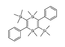 1,1,4,4-tetramethyl-2,5-diphenyl-3,6-bis-trimethylsilanyl-1,4-dihydro-[1,4]disiline结构式