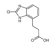 3-(2-chloro-1H-benzimidazol-4-yl)propanoic acid Structure