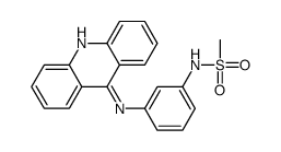 N-[3-(acridin-9-ylamino)phenyl]methanesulfonamide结构式
