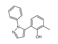 1-phenyl-5-(2'-hydroxy-3'-methylphenyl)-pyrazole结构式