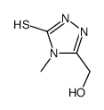 3H-1,2,4-Triazole-3-thione, 2,4-dihydro-5-(hydroxymethyl)-4-methyl- (9CI) structure