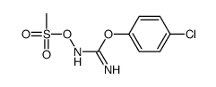 [[amino-(4-chlorophenoxy)methylidene]amino] methanesulfonate结构式