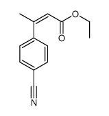 ethyl 3-(4-cyanophenyl)but-2-enoate结构式