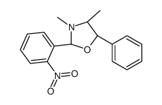 (2S,4S,5R)-3,4-dimethyl-2-(2-nitrophenyl)-5-phenyl-1,3-oxazolidine结构式