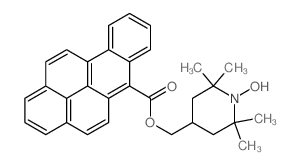 (1-hydroxy-2,2,6,6-tetramethylpiperidin-4-yl)methyl benzo[b]pyrene-6-carboxylate Structure